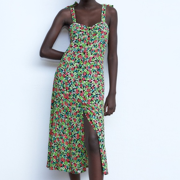 Zara Dresses & Skirts - ***SOLD*** NWT Zara Iceland | Floral Print Dress